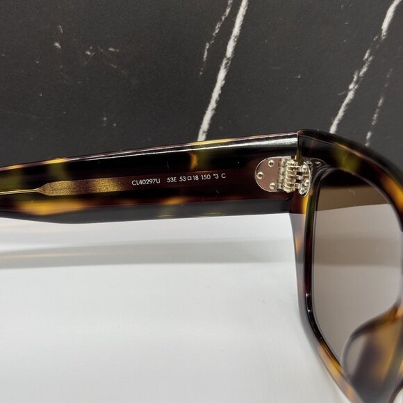 NEW CELINE CL40297U 53E HAVANA WOMEN SUNGLASSES CELINE - Picture 8 of 10